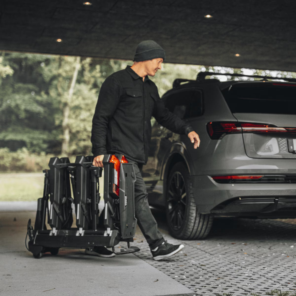 Thule Epos 2-bike foldable hitch platform bike rack