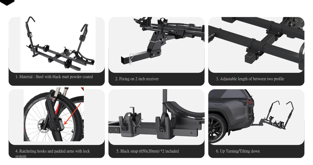 DRAK 2-Bike Hitch Rack